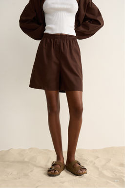 Шорты изо льна на резинке - Mollis фото 3