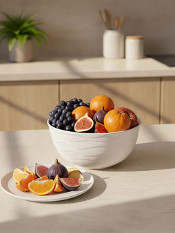 Салатник 2,8 л 24*24*11,5 см Айсберг волны, фарфор - Elan gallery фото 3