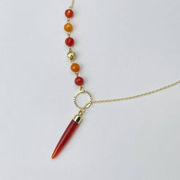 Колье на цепочке с Сердоликом 45 см