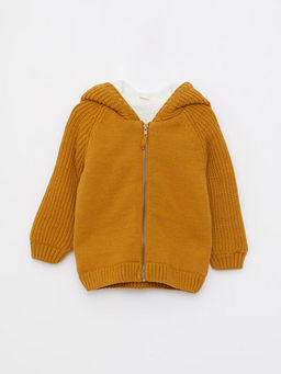 Kap??onlu Uzun Kollu Basic Erkek Bebek Triko H?rka