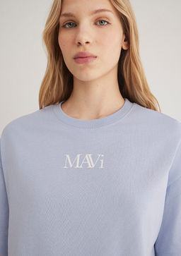 Mavi Logo Bask?l? Lila Tisort  фото 5