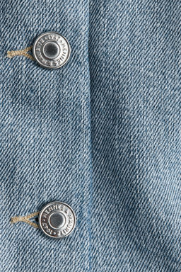Denim peplum waistcoat - H&m фото 3