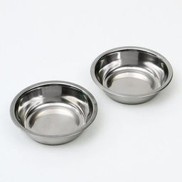 Миска металлическая двойная на пластиковом основании 2 х 160 мл, 25 х 14 х 5 см, зелёная - Пижон фото 5