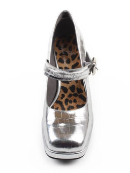 06-A126A-749C GREY/SILVER Туфли женские (натуральная кожа)
