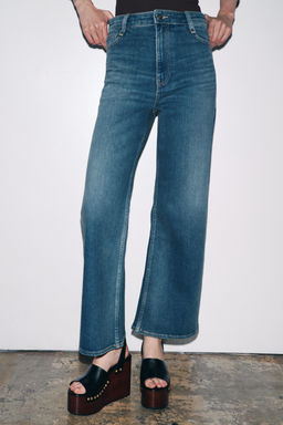 JEANS ZW COLLECTION WIDE LEG HIGH-WAIST - Zara фото 2