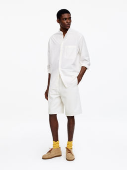 Pantalones cortos de lino y algod?n relaxed fit - H&m фото 5