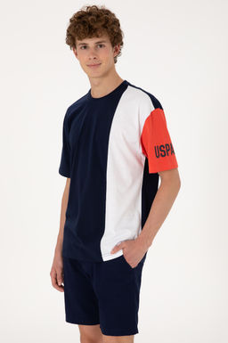 Erkek Comfort Fit Bisiklet Yaka Lacivert Ti__rt Sepette S_rpriz _ndirim - U.s. polo assn фото 3