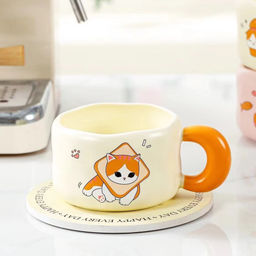 Кружка Cat loves baking, toast (450 ml)