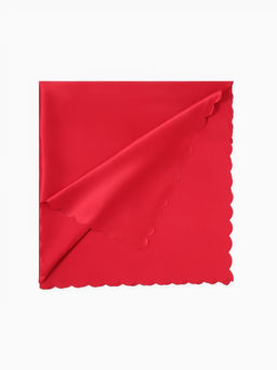 Скатерть Доляна, однотонная, 140?200 см, красная, 140 г/м?, 100% п/э