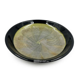 Тарелка большая изумрудная Tenmoku Kushime Kaneshotoki, Япония, 22 х 5,5 см