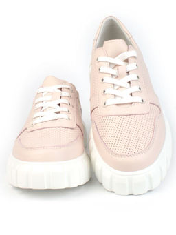 05-PDA97-2 PINK Кроссовки женские (натуральная кожа)