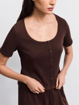 Домашняя блузка из ажурного хлопка ZR2603122807-20 / Zarina