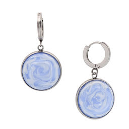 Серьги из муранского стекла PINK CLOUD LS3523