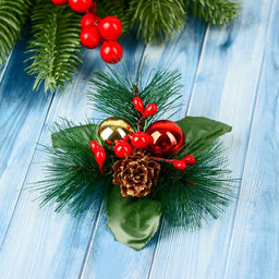 Ёлочные игрушки 2 шт. Зимнее волшебство. Зимнее чудо пластик, шарики ягодки, 1211 см  фото 2