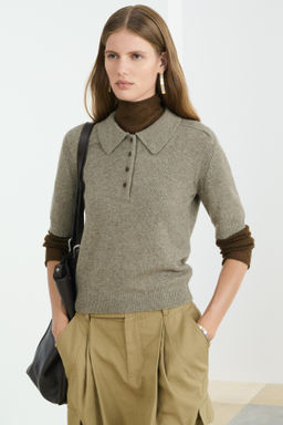 SHORT-SLEEVE POLO SHIRT WITH JACQUARD WEAVE - Zara фото 2