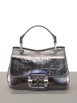 LACCOMA сумка Q6061-1-темно-серебристый натуральная кожа полиэстер