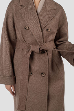 01-11998 Пальто женское демисезонное (пояс) - El podio фото 6