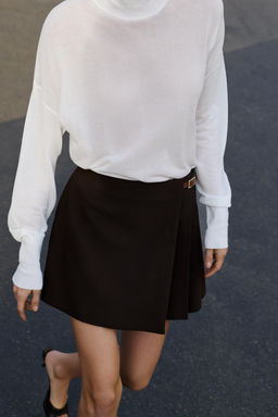 FALDA MINI TRABILLA / Marr?n - Zara фото 5