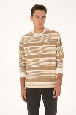 Erkek Krem Sweatshirt - U.s. polo assn фото 3