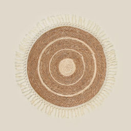 Ковер с кисточками круглый SL Home Паджа, d=150 см