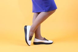 Лоферы EDART 118.157 bl. white фото 2