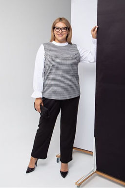 Блуза Luxury Moda 1236 бело-черный