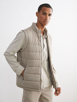 Slim Fit Dik Yaka Erkek ?i?me Yelek