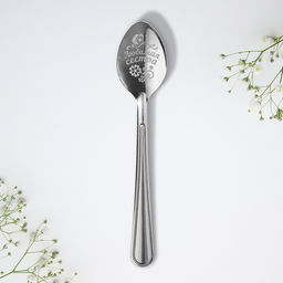 Цена за 3 шт. Ложка чайная с гравировкой Любимой сестре, h=14 см