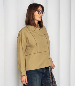Рубашка #КТ2225 (3), светлый хаки - Dommod фото 2