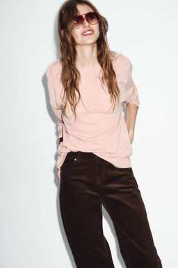 CAMISETA R?STICA MANGA LARGA / Rosa palo - Zara фото 2
