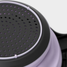 Дуршлаг складной Доляна «Волна», d=20 см, сиреневый