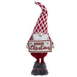 Игрушка набивная с подсветкой "Гном", L18 W10 H51 см, 2в.