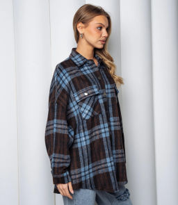 Рубашка #КТ25552, синий - Dommod фото 2