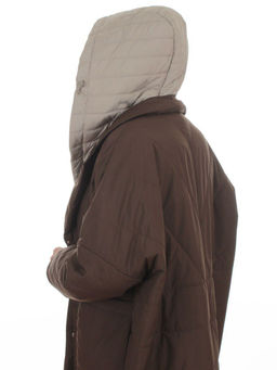 8030 BROWN Куртка демисезонная женская (100 гр. холлофайбер)