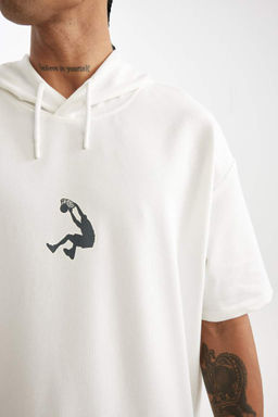 DeFactoFit Shaquille ONeal Oversize-футболка с капюшоном и короткими рукавами  фото 6