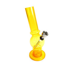 Бонг Acralik ZPB04 6 дюймов 15см Акрил цвет Желто-Оранжевый - Сандаловый дом фото 2