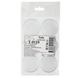 Gamma Туба T-110 пластик d 3 см x 2 см 6 шт прозрачная