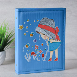 Фотоальбом 200 фото 10х15 Дети Синий АКЦИЯ / P-016 /уп 36/кожзам 716892