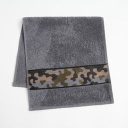 Полотенце махровое Love Life Милитари 30?60 см, цв. графит, 100% хлопок, 360 г/м?