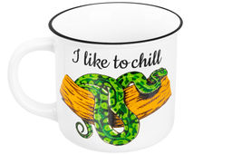 Кружка 400 мл 13*9,5*8,8 см Змея I like to chill NEW BONE CHINA - Elan gallery фото 5