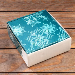 Складная коробка Снежинки Merry Christmas, 14,5 х 14,5 х 6 см - Simaland фото 3