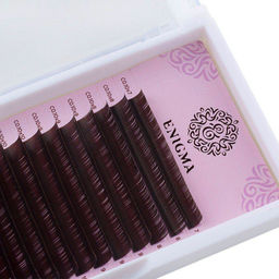 Enigma Ресницы на ленте Микс 16 линий 7-13 мм, D+, 0,085 мм, черный  фото 3