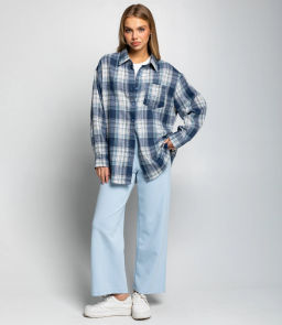 Рубашка #КТ225 (5), синий - Dommod фото 4