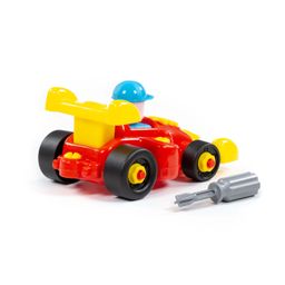 Конструктор-транспорт Автомобиль-гоночный (22 элемента) (в пакете) - Полесье фото 8