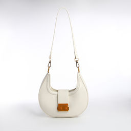 Сумка женская багет TEXTURA на молнии, 24×6.5×13 см, молочная