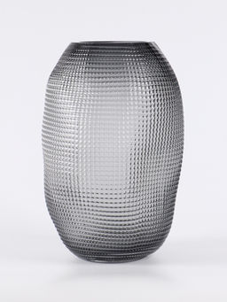 Ваза «Аллесио», 25×16 см, стекло, чёрная