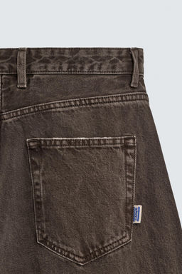 PANTAL?N BARREL FIT LAVADO / Marr?n - Zara фото 10