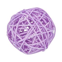 Blumentag BRF-7 Шар декоративный из ротанга d. 7 см 6 шт. №09 фиолетовый
