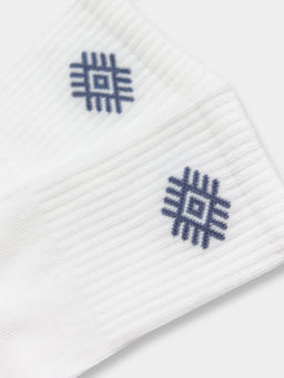 Цена за 5 пар! Носки детские белые с рисунком в виде орнамента - Mark formelle фото 4