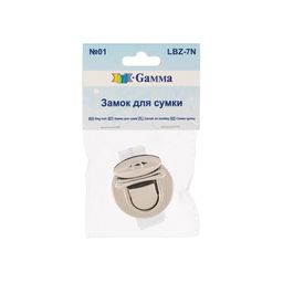 Gamma LBZ-7N замок для сумки 33 х 31 мм в пакете 5 x 1 шт. под никель